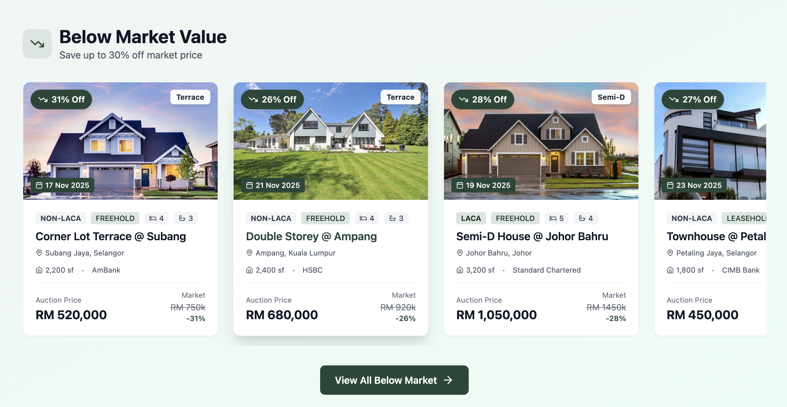 Listing Detail Interface